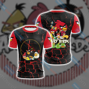 Angry Birds Unisex 3D T-shirt   