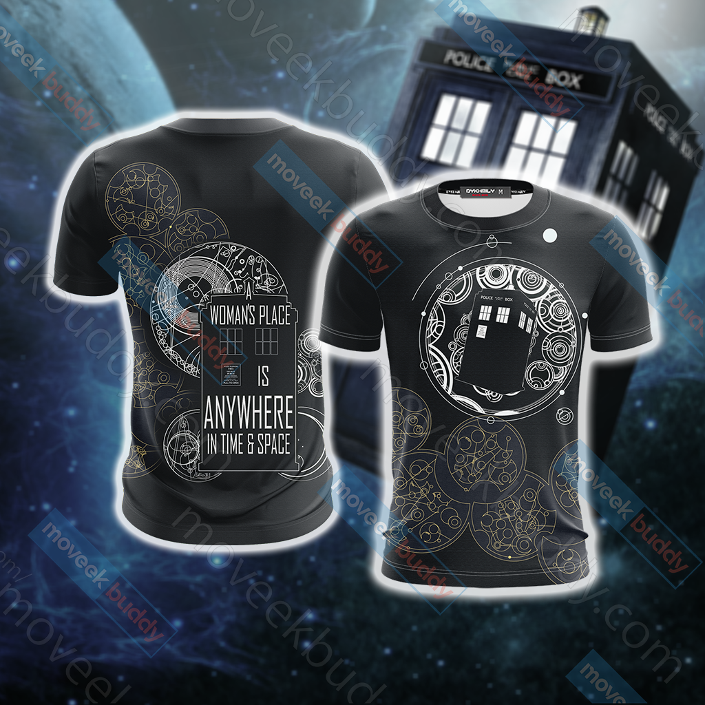 Doctor Who Tardis New Unisex 3D T-shirt   