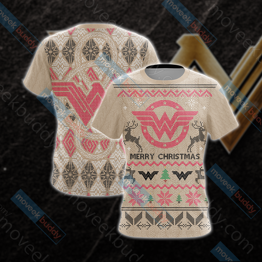 Wonderwoman Knitting Style Unisex 3D T-shirt   