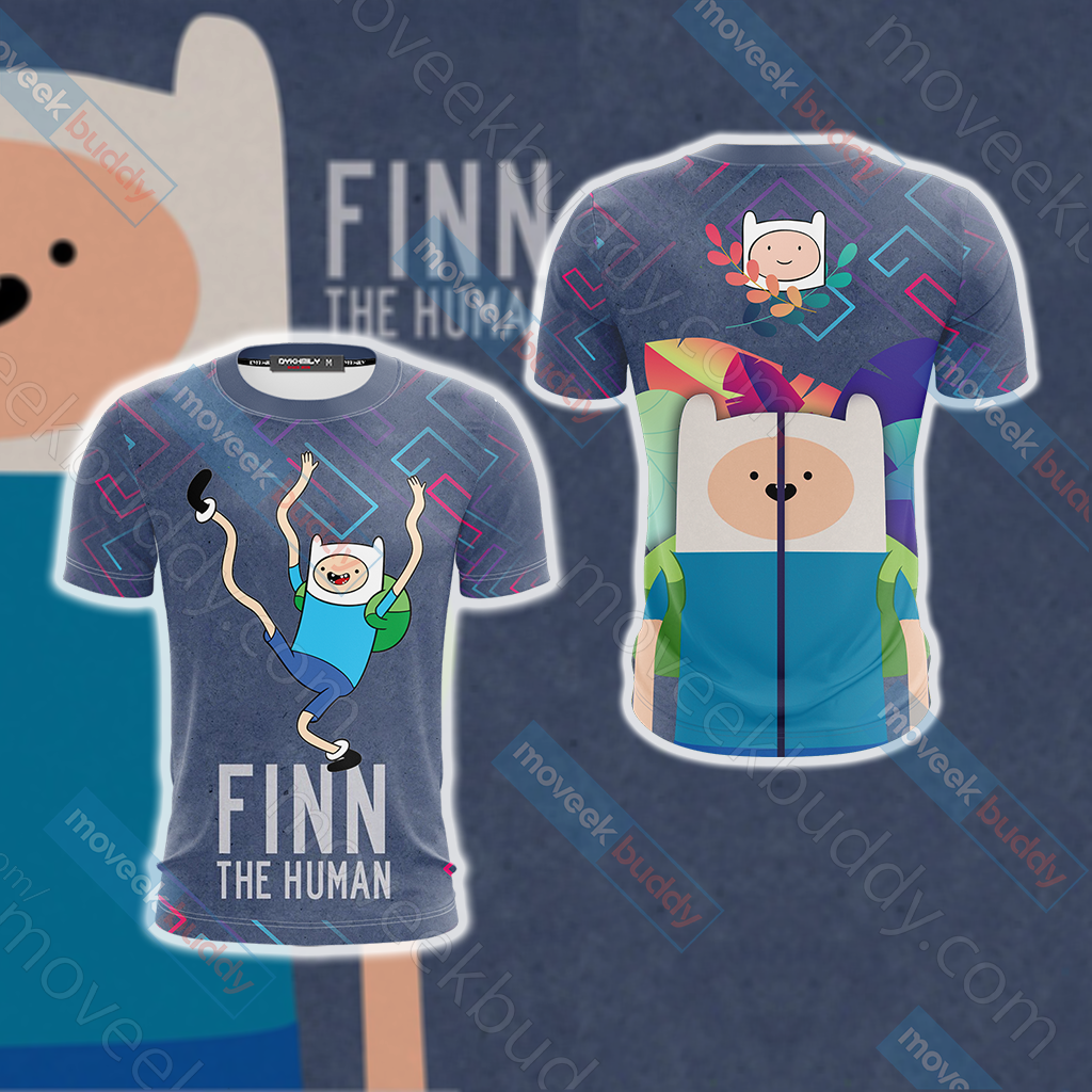 Adventure Time - Finn The Human Unisex 3D T-shirt   