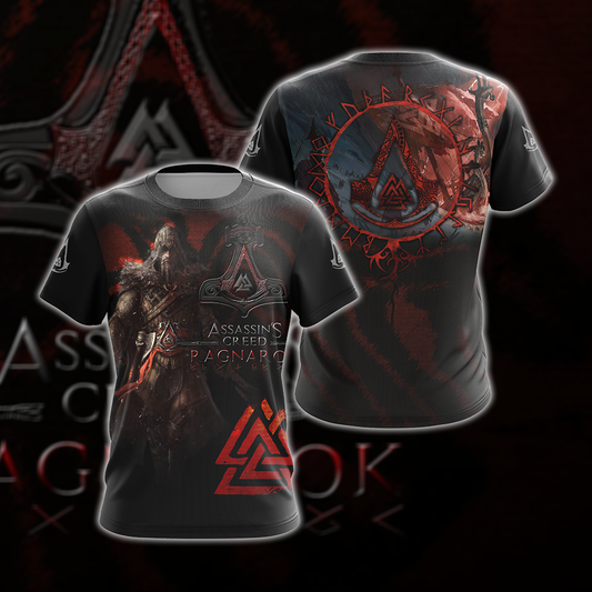Assassin's Creed Ragnarok Unisex 3D T-shirt Zip Hoodie Pullover Hoodie T-shirt