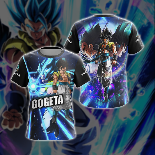 Dragon Ball Gogeta, Vegeta, and Goku Unisex 3D T-shirt Zip Hoodie T-shirt