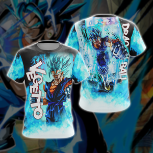 Dragon Ball Vegetto Unisex 3D T-shirt Zip Hoodie Pullover Hoodie T-shirt S 