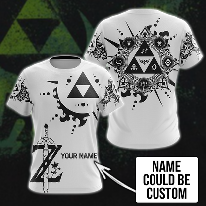 Personalized The legend of Zelda All Over Print T-shirt Zip Hoodie Pullover Hoodie T-shirt