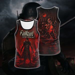 Fallout: New Vegas Video Game All Over Printed T-shirt Tank Top Zip Hoodie Pullover Hoodie Hawaiian Shirt Beach Shorts Joggers