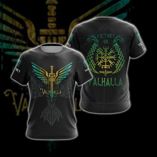 Assassin's Creed Victory or Valhalla Unisex 3D T-shirt Zip Hoodie T-shirt