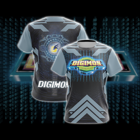 Digimon New Look Unisex 3D T-shirt   