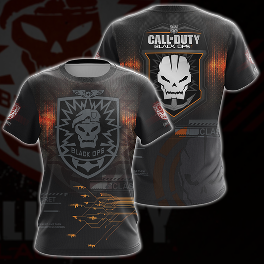 Call of Duty: Black Ops All Over Print T-shirt Tank Top Zip Hoodie Pullover Hoodie Hawaiian Shirt T-shirt