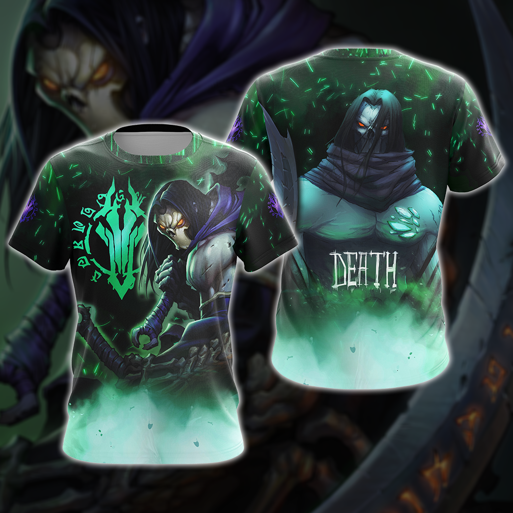 Darksiders Death Unisex 3D T-shirt Zip Hoodie T-shirt