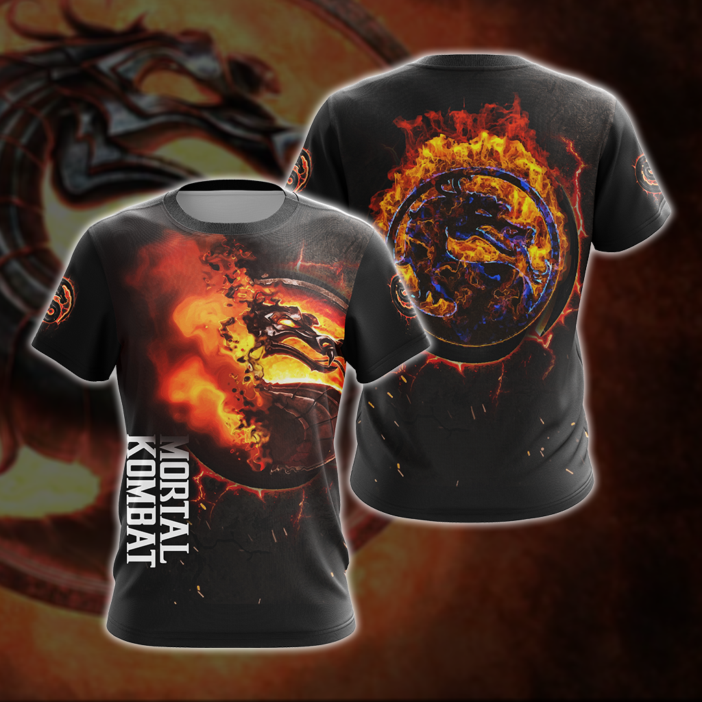 Mortal Kombat symbol Video Game 3D T-shirt T-shirt