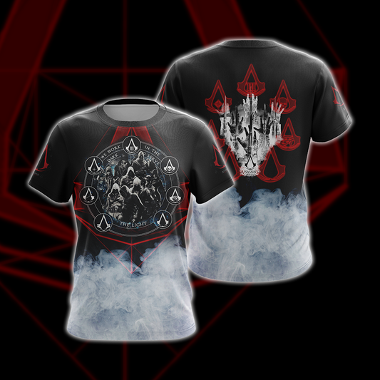 Assassin's Creed We Work In The Dark To Serve The Light Unisex 3D T-shirt