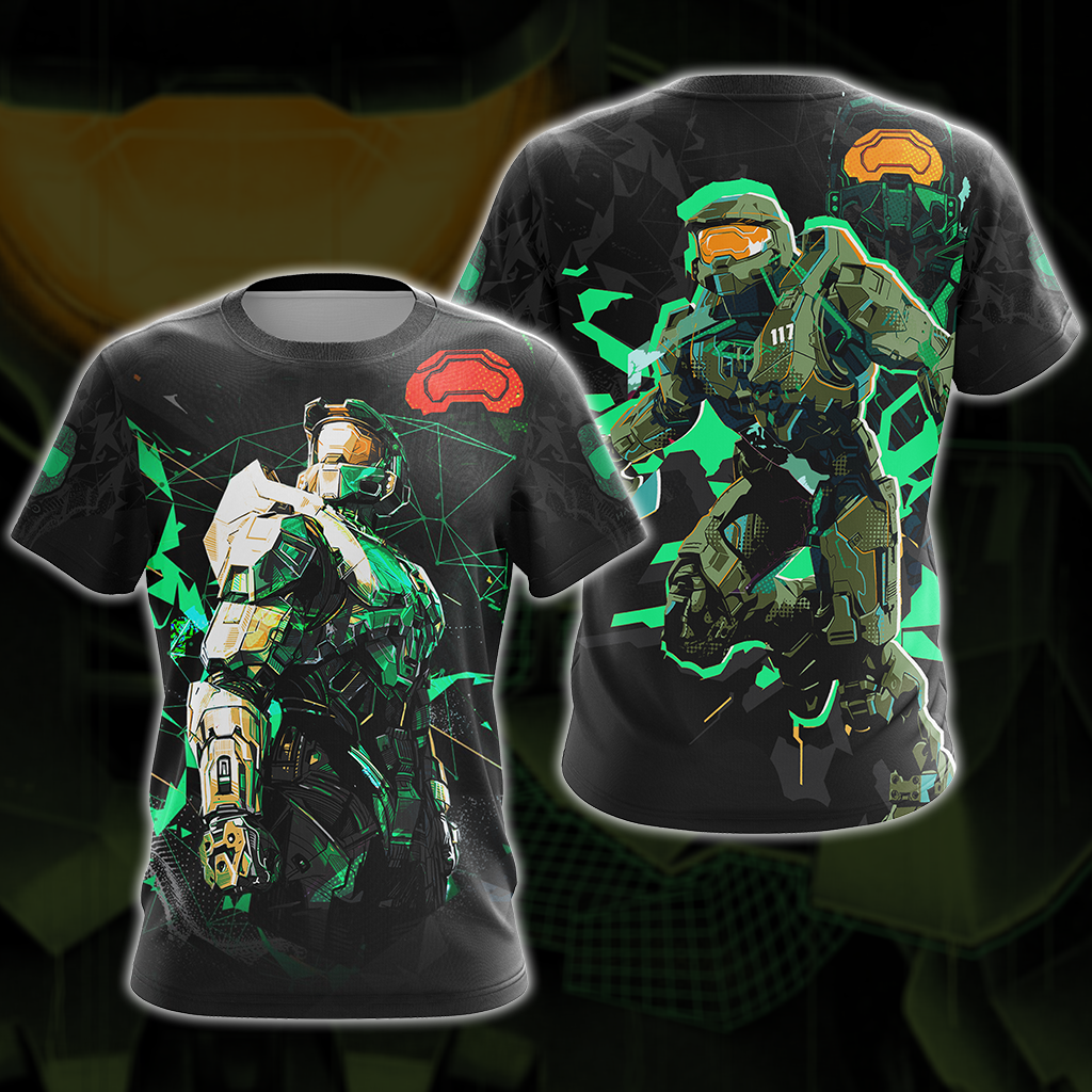 Halo Infinite Video Game All Over Print T-shirt Tank Top Zip Hoodie Pullover Hoodie T-shirt