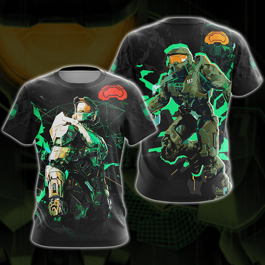 Halo Infinite Video Game All Over Print T-shirt Tank Top Zip Hoodie Pullover Hoodie T-shirt