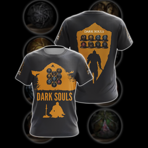 Dark Souls Game Convenants Unisex 3D T-shirt   