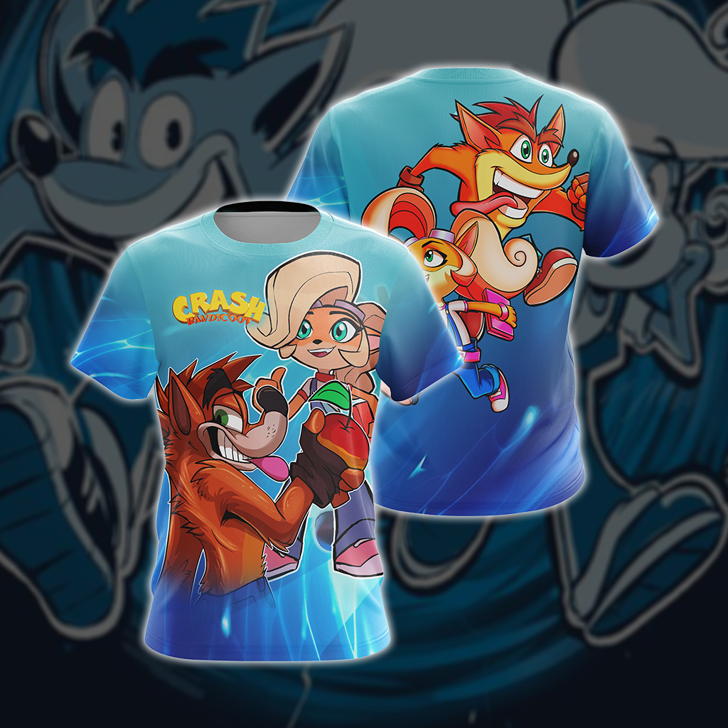 Crash Bandicoot - Crash and Coco Video Game T-shirt T-shirt