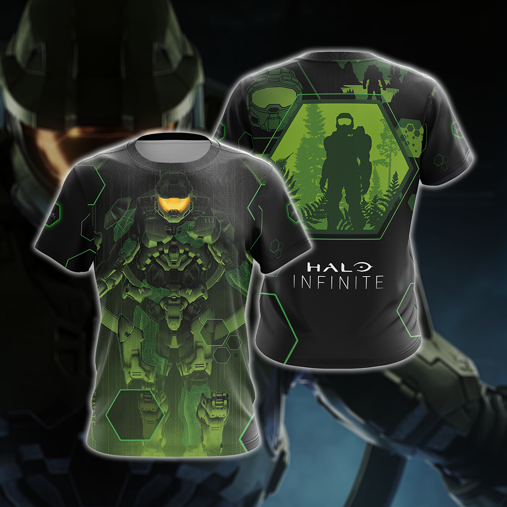 Halo Infinite Unisex 3D T-shirt Zip Hoodie Pullover Hoodie T-shirt