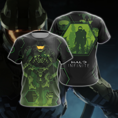 Halo Infinite Unisex 3D T-shirt Zip Hoodie Pullover Hoodie T-shirt