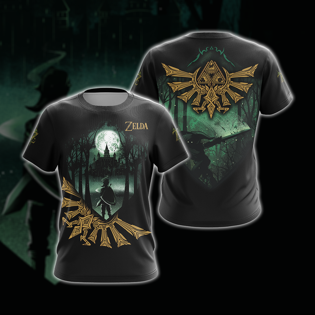 The Legend Of Zelda Unisex 3D T-shirt Zip Hoodie T-shirt