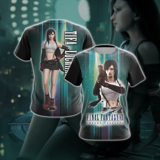 Final Fantasy VII - Tifa Lockhart Unisex Zip Hoodie T-shirt Pullover Hoodie T-shirt