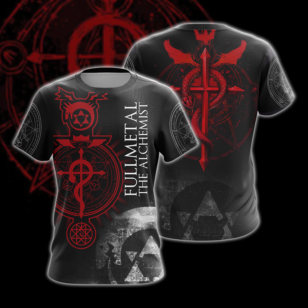 Fullmetal Alchemist symbols Unisex 3D T-shirt