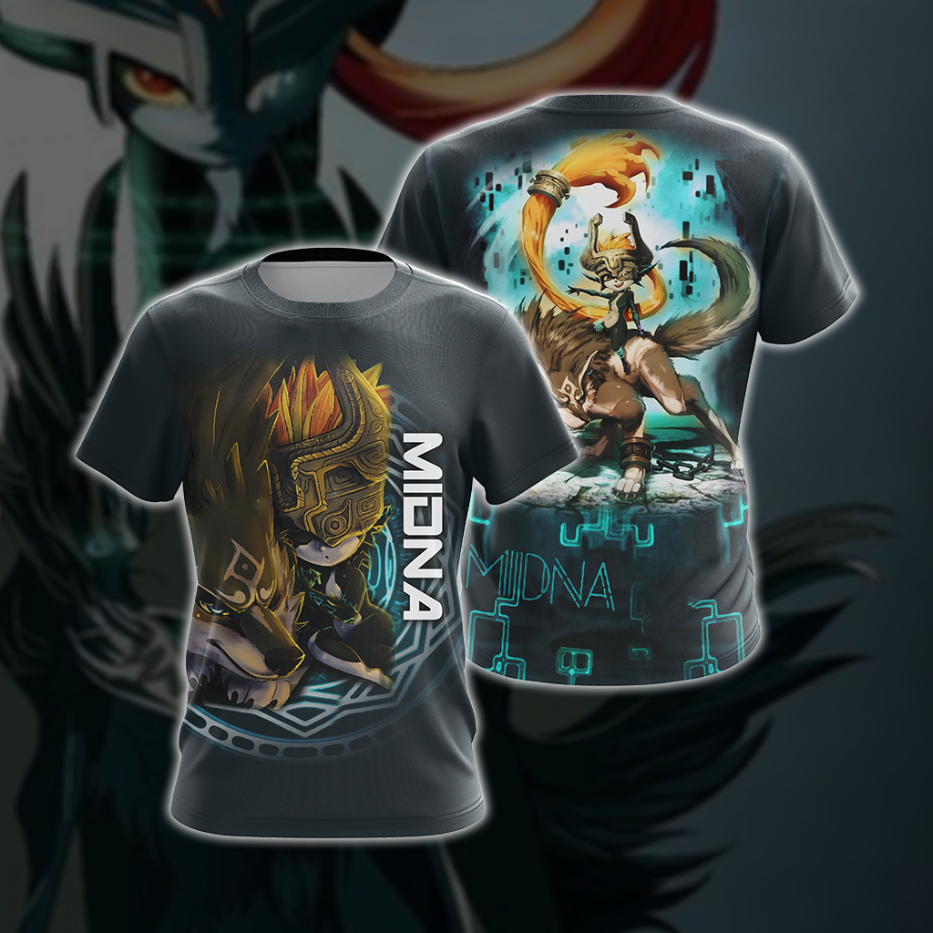The Legend Of Zelda Midna And Link Wolf Unisex 3D T-shirt T-shirt