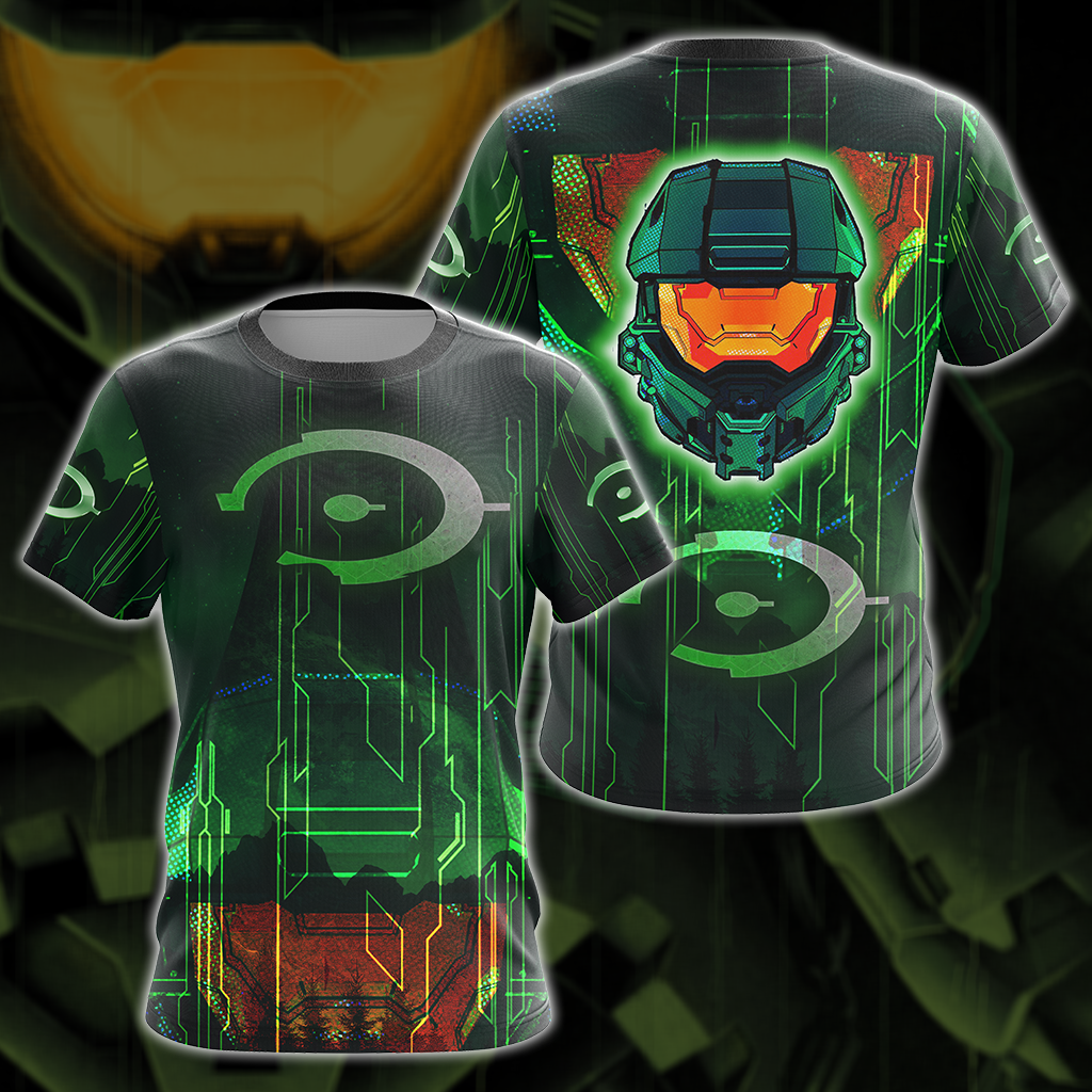 Halo Infinite Video Game All Over Print T-shirt Tank Top Zip Hoodie Pullover Hoodie T-shirt
