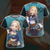 Princess Zelda The Legend of Zelda All Over Print T-shirt Zip Hoodie Pullover Hoodie T-shirt S 