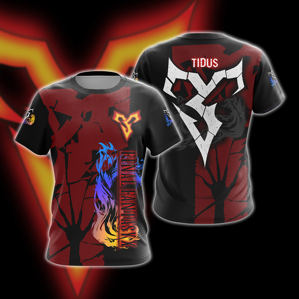 Final Fantasy X Tidus Symbol Unisex 3D T-shirt Zip Hoodie Pullover Hoodie T-shirt