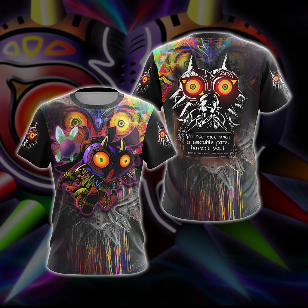 The Legend Of Zelda Majora's Mask Unisex 3D T-shirt Zip Hoodie T-shirt