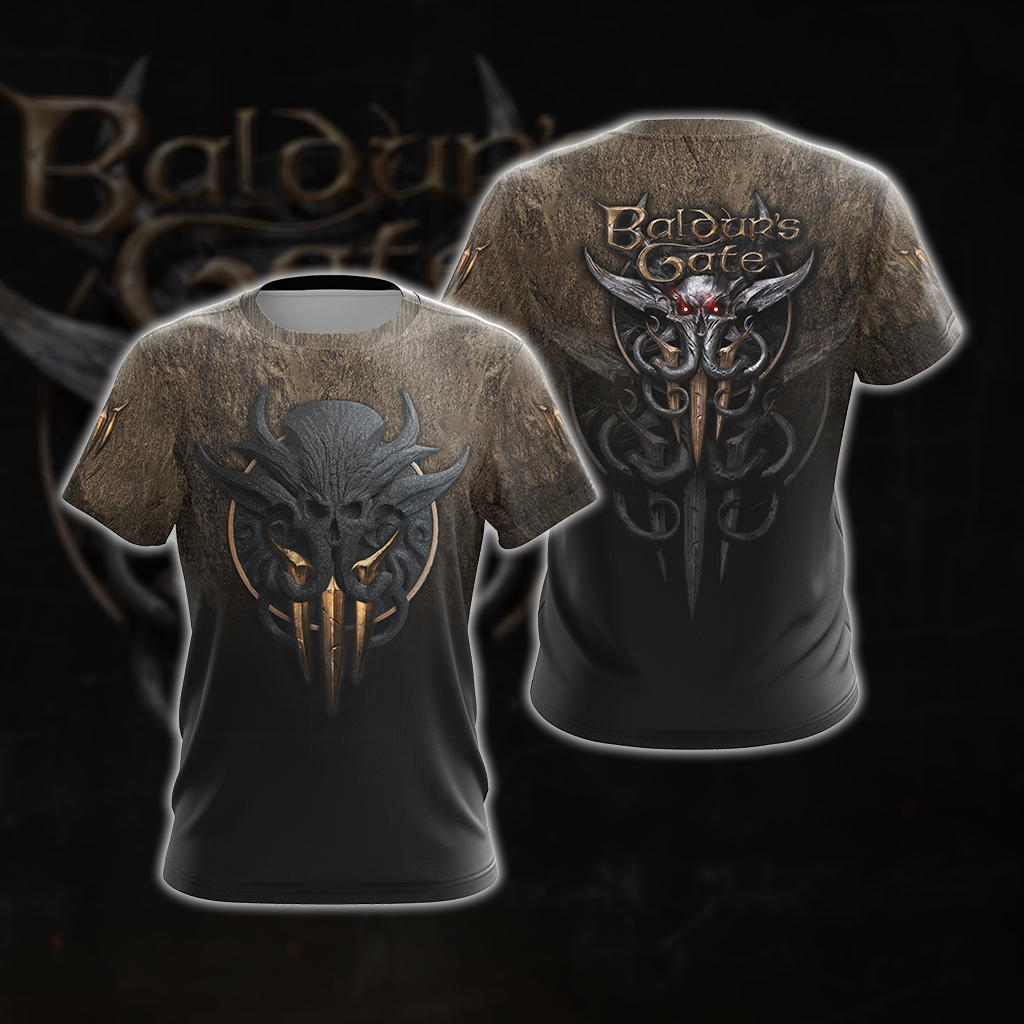 Baldur's Gate 3 Symbol Unisex 3D T-shirt Zip Hoodie T-shirt
