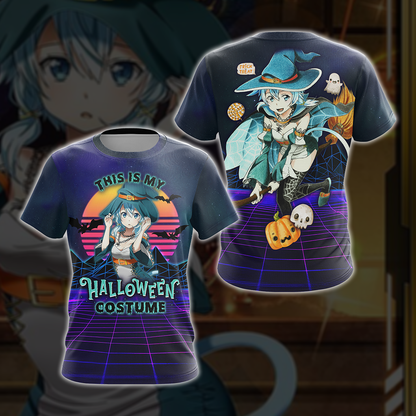 This is my Halloween Costume Sinon Sword Art Online All Over Print T-shirt Zip Hoodie Pullover Hoodie T-shirt
