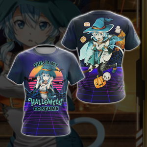 This is my Halloween Costume Sinon Sword Art Online All Over Print T-shirt Zip Hoodie Pullover Hoodie T-shirt S 