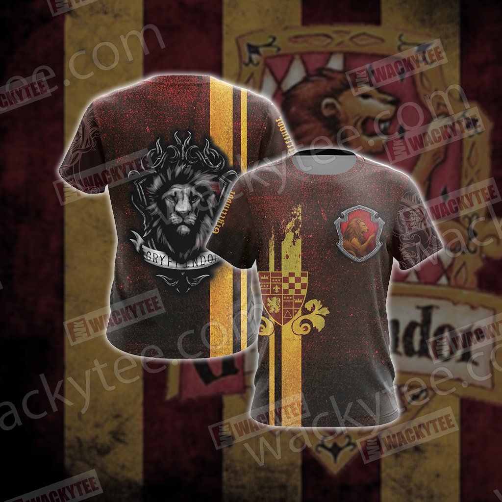Gryffindor House Harry Potter New Look Unisex 3D T-shirt