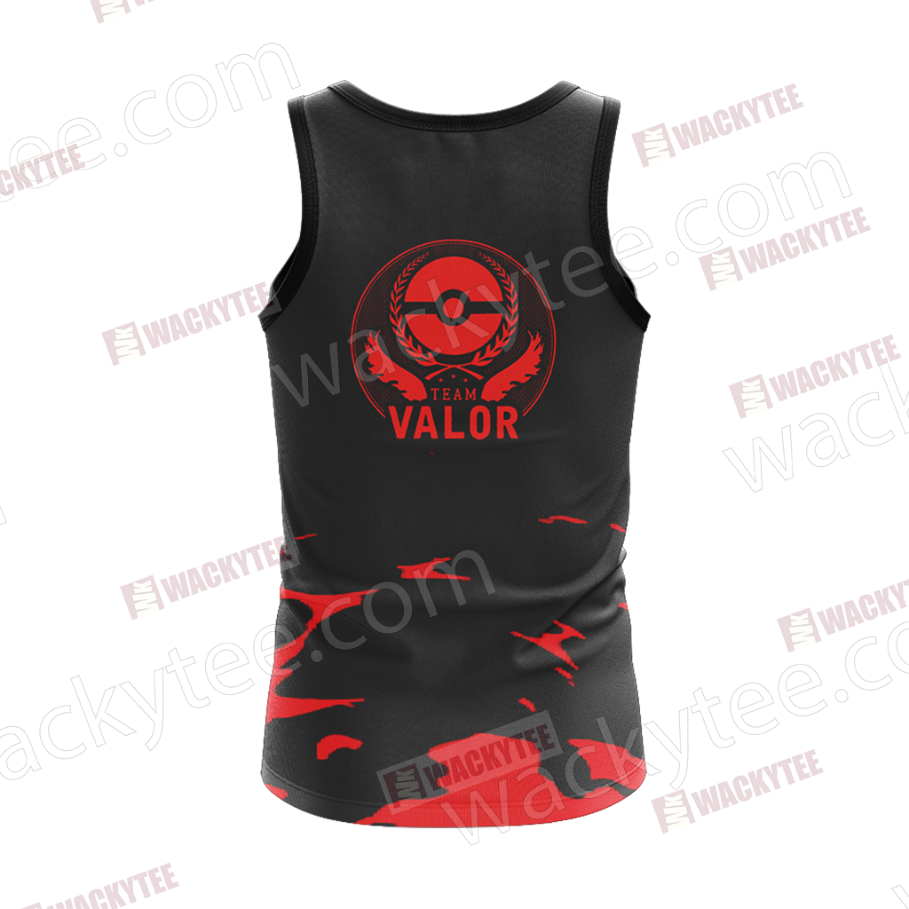 Team Valor Pokemon Go Unisex 3D T-shirt