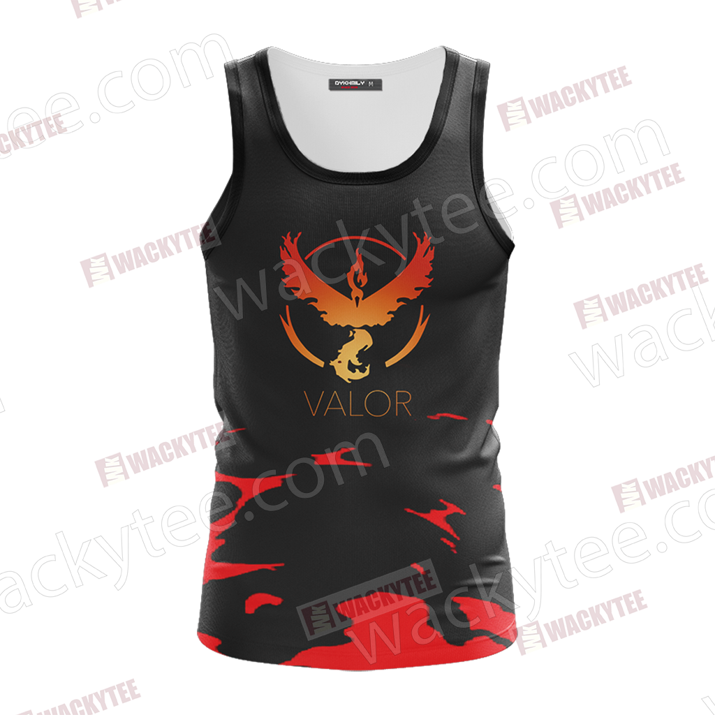 Team Valor Pokemon Go Unisex 3D T-shirt