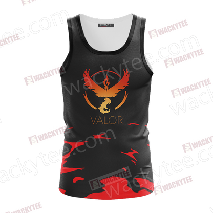 Team Valor Pokemon Go Unisex 3D T-shirt