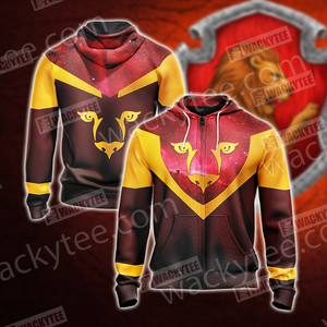 Harry Potter - Gryffindor House Sporty Style New Unisex 3D T-shirt Zip Hoodie S 