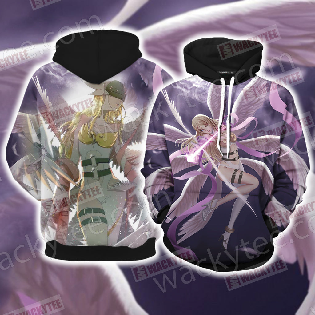 Digimon Angewomon Unisex 3D T-shirt Hoodie