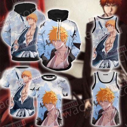 Bleach Kurosaki Ichigo Unisex 3D T-shirt