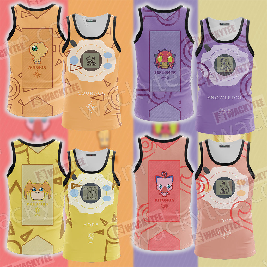Digimon The Crest Of Love Piyomon Unisex 3D T-shirt