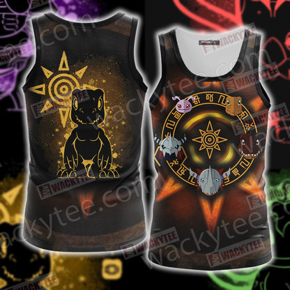 Digimon The Crest Of Light 3D T-shirt Tank Top