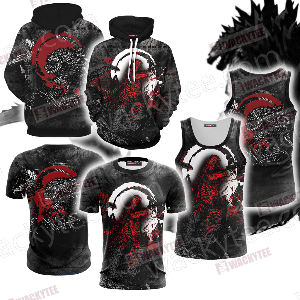 Godzilla King Of The Monsters New Version Unisex 3D T-shirt