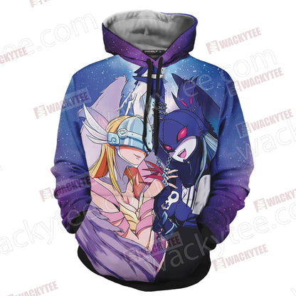 Digimon Angewomon And Ladydevimon 3D T-shirt