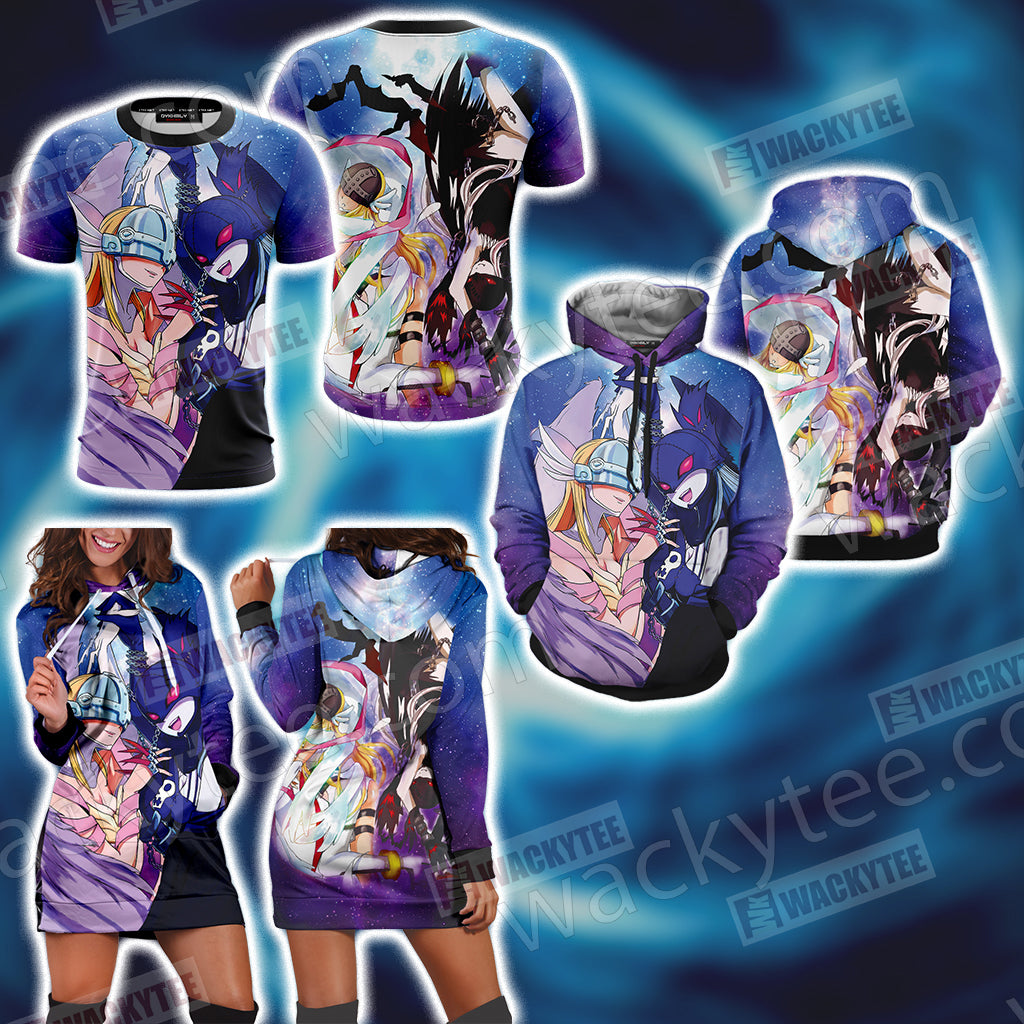 Digimon Angewomon And Ladydevimon 3D T-shirt