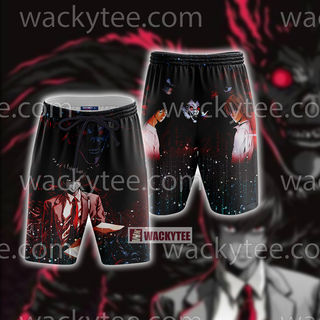 Death Note Unisex 3D T-shirt Beach Shorts