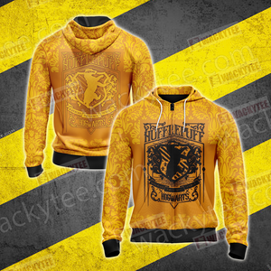 Hufflepuff - Hard Workers Harry Potter New Style Unisex 3D T-shirt Zip Hoodie S 