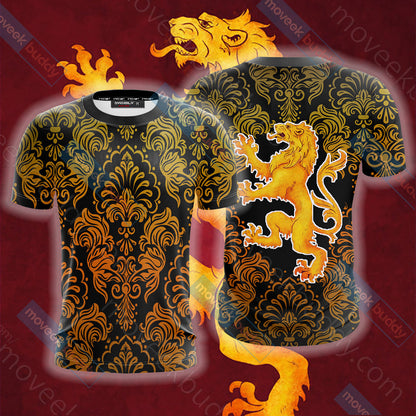 House Lannister Lion Game Of Thrones Unisex 3D T-shirt