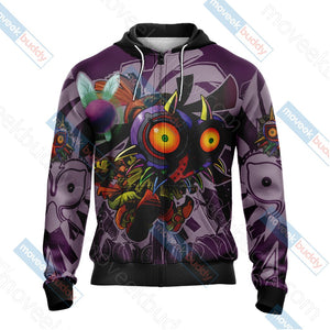 The Legend Of Zelda: Majora's Mask Unisex 3D T-shirt Zip Hoodie Pullover Hoodie   