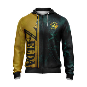 The Legend Of Zelda Unisex 3D T-shirt Zip Hoodie   