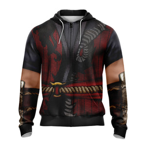 Mortal Kombat Liu Kang Cosplay Unisex 3D T-shirt Zip Hoodie   